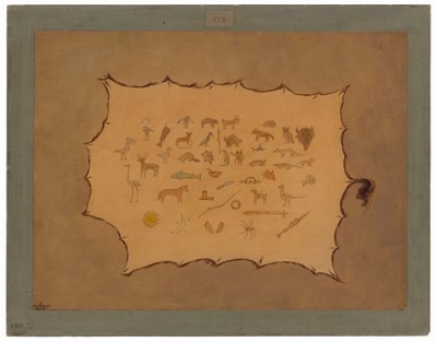 Faksymile szaty Ojibbeway autorstwa George Catlin