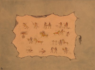 Faksymile szaty Mah-to-toh-pa - Mandan, 18611869. autorstwa George Catlin