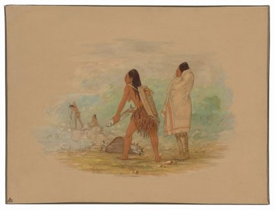 Płaskogłowi Indianie autorstwa George Catlin