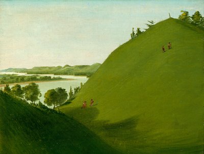 Grób Floyda, gdzie Lewis i Clark pochowali sierżanta Floyda w 1804 r. autorstwa George Catlin