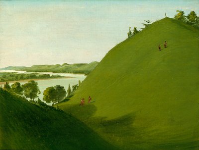 Grób Floyda, gdzie Lewis i Clark pochowali sierżanta Floyda w 1804 r., 1832 r. autorstwa George Catlin