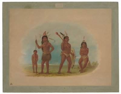 Czterech Indian Arawak autorstwa George Catlin