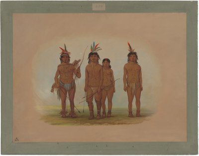 Czterech Indian Macouchi autorstwa George Catlin