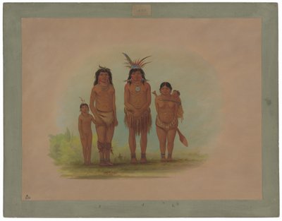 Czterech Indian sepibo autorstwa George Catlin