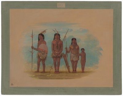 Czterech Indian Xingu autorstwa George Catlin