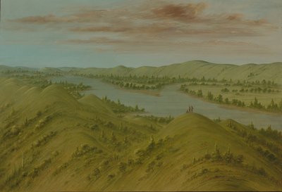 Grassy Bluffs, Upper Missouri, 18611869. autorstwa George Catlin