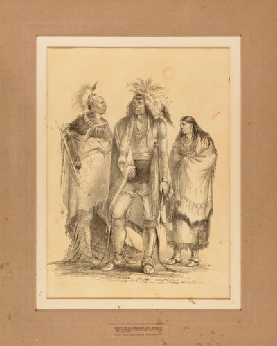 Grupa Indian Algonquian i Iroquoian - nr 1 autorstwa George Catlin