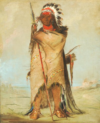 Hó-ra-tó-a, odważny, 1832. autorstwa George Catlin