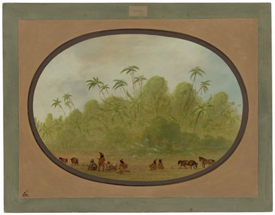Postój, aby wykonać szkic autorstwa George Catlin