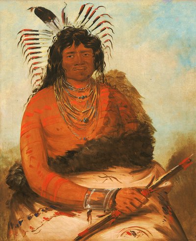 Háh-nee, bóbr, wojownik autorstwa George Catlin