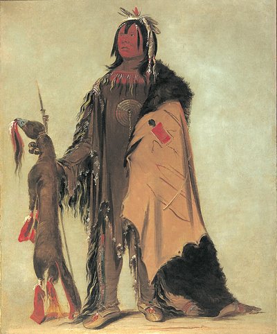 In-ne-ó-cose, Dziecko Bawołu, Wojownik autorstwa George Catlin