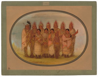 Indianie Iowa, którzy odwiedzili Londyn i Paryż autorstwa George Catlin