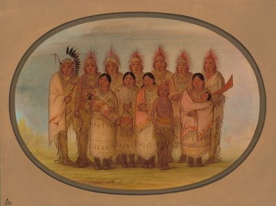 Indianie Iowa, którzy odwiedzili Londyn i Paryż, 18611869. autorstwa George Catlin