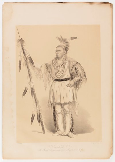 Joc-o-sot, chodzący niedźwiedź autorstwa George Catlin