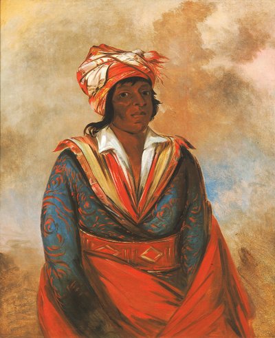 Kút-tee-o-túb-bee, Jak on zabił, znany odważny autorstwa George Catlin