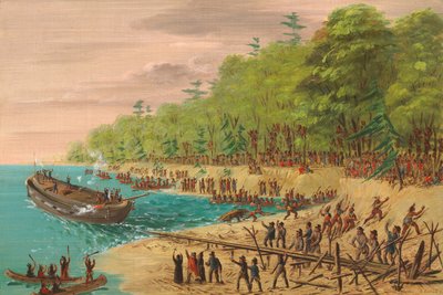 Uruchomienie gryfa. lipiec 1679, 18471848. autorstwa George Catlin
