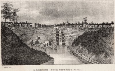 Lockport z Prospect Hill autorstwa George Catlin