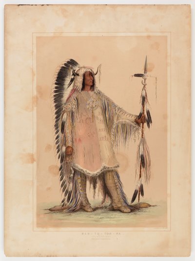 Mah-to-toh-pa, wódz Mandanów autorstwa George Catlin