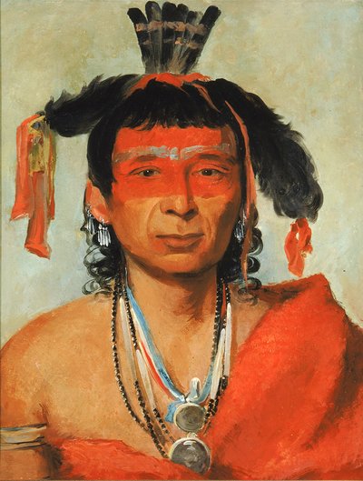 Másh-kee-wet, wielki dandys, 1831. autorstwa George Catlin