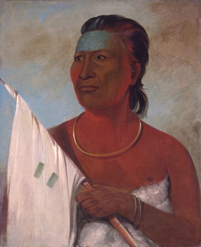 Náh-pope, Soup, doradca Black Hawka autorstwa George Catlin