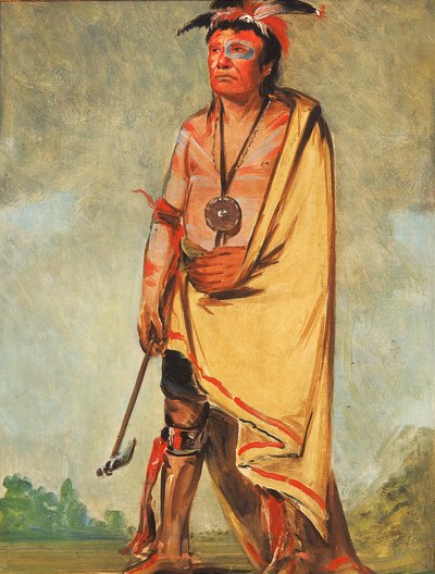 No-ak-chóo-she-kaw, Ten, Który Łamie Krzaki autorstwa George Catlin