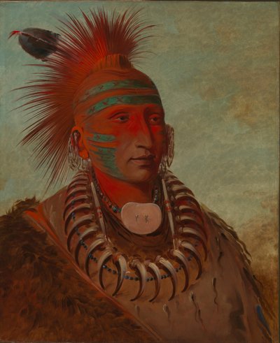 No-ho-mun-ya, ten, który nie zwraca uwagi, 1844. autorstwa George Catlin
