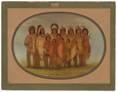 Indianie Ojibbeway w Paryżu autorstwa George Catlin