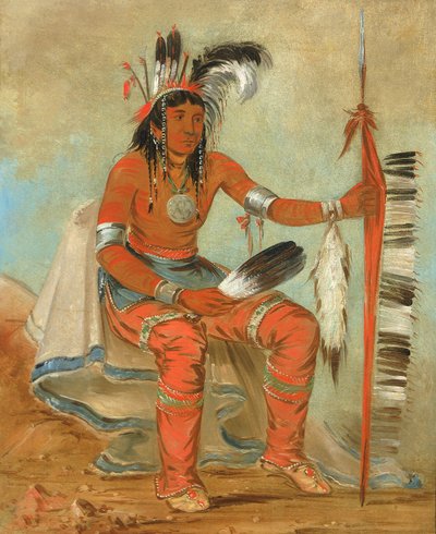 On-daig, The Crow, a Dandy, 1836. autorstwa George Catlin