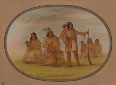 Osceola i Czterej Indianie Seminolee, 18611869. autorstwa George Catlin