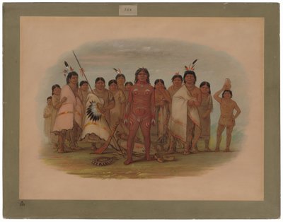 „Pomaluj mnie” - Apachee autorstwa George Catlin