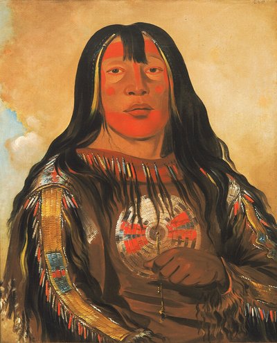 Peh-tó-pe-kiss, Orle Żebra, wódz Pieganów autorstwa George Catlin