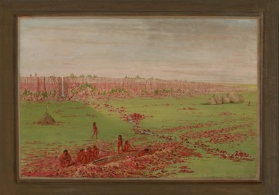 Kamieniołom Pipestone w Coteau des Prairies autorstwa George Catlin
