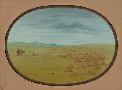 Wioska Preriowych Psów, 18611869. autorstwa George Catlin