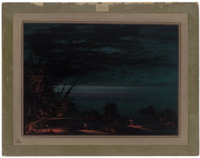 Włócznia z łososia - Ottowas autorstwa George Catlin