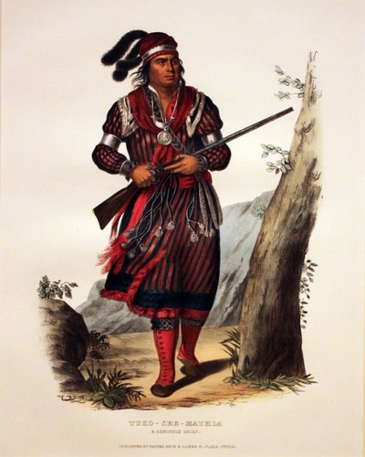 Wódz Seminoli Tuko-See-Mathla autorstwa George Catlin