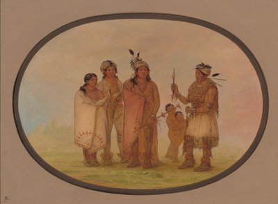 Indianie Shawano, 18611869. autorstwa George Catlin