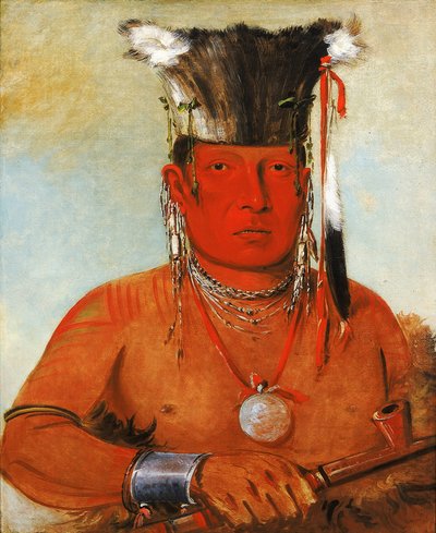 Sháw-da-mon-nee, Idzie, odważny autorstwa George Catlin