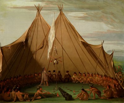 Święto Psów Siuksów, 1832-1837. autorstwa George Catlin