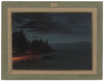 Polowanie na dziki przy blasku pochodni autorstwa George Catlin
