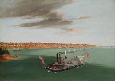 St. Louis z rzeki poniżej, 1832-1833. autorstwa George Catlin