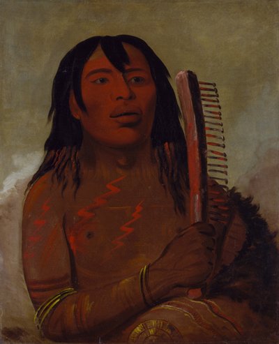 Tcha-dés-sa-ko-máh-pee, Dziecko Niedźwiedzia autorstwa George Catlin