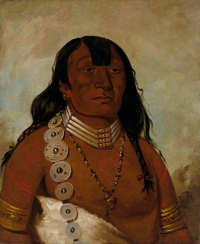 Téh-tóot-sah (lepiej znany jako Tohausen, Little Bluff), pierwszy wódz autorstwa George Catlin