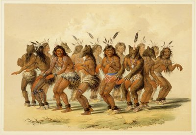 Taniec niedźwiedzia autorstwa George Catlin