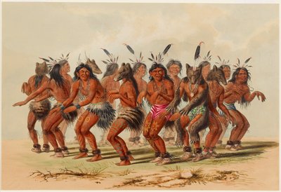 Taniec Niedźwiedzia autorstwa George Catlin