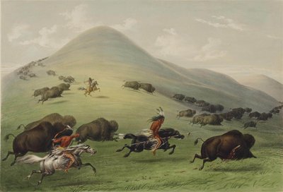 Polowanie na bizony autorstwa George Catlin
