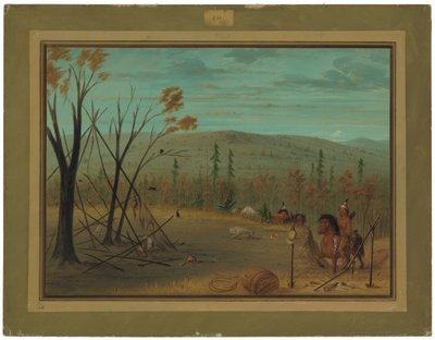 Bracia Cheyenne wracają z jesiennego polowania autorstwa George Catlin