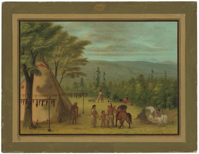 Bracia Cheyenne rozpoczynają jesienne polowanie autorstwa George Catlin