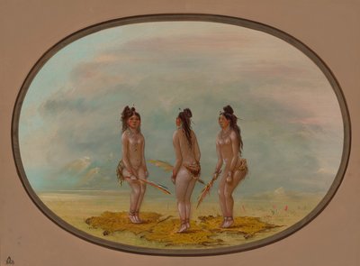 Przystojny taniec - Goo-a-dive, 18541869. autorstwa George Catlin
