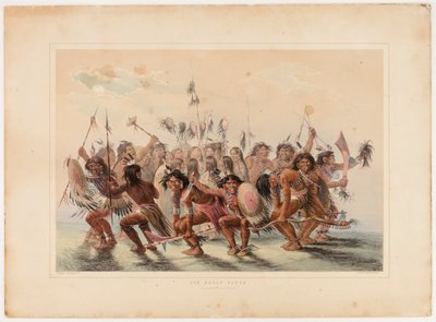 Taniec skóry głowy autorstwa George Catlin