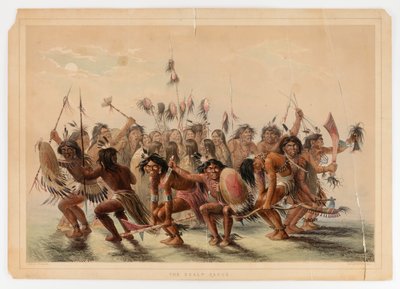Taniec skóry głowy autorstwa George Catlin